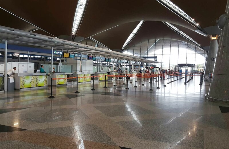 圖為吉隆坡國際機場。（中央社檔案照片）