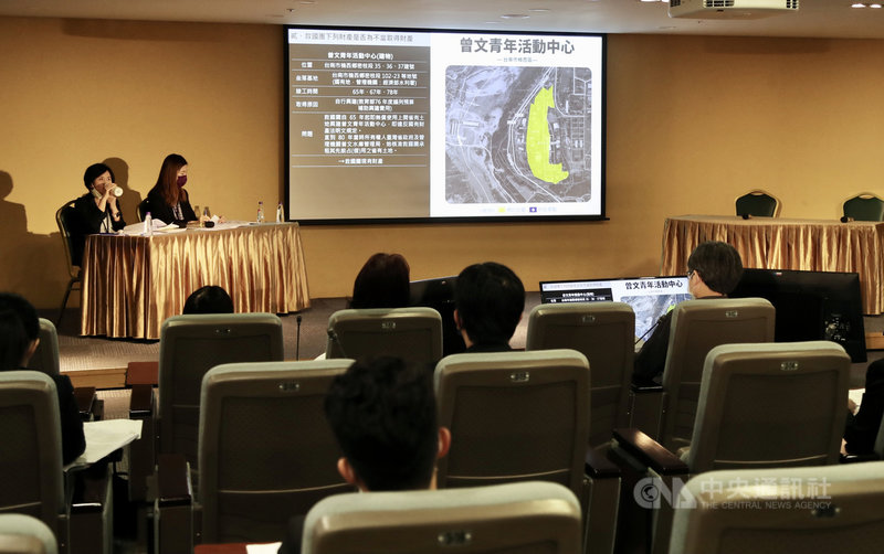 不當黨產處理委員會19日在張榮發基金會舉行「社團法人中國青年救國團附表所列之財產是否為不當取得財產」聽證會。中央社記者張皓安攝 110年10月19日