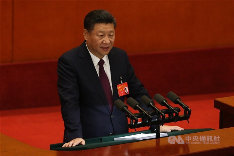 中國國家主席習近平在「中華人民共和國恢復聯合國合法席位50週年紀念會議」發表談話時,未談及台灣議題。(中央社檔案照片)