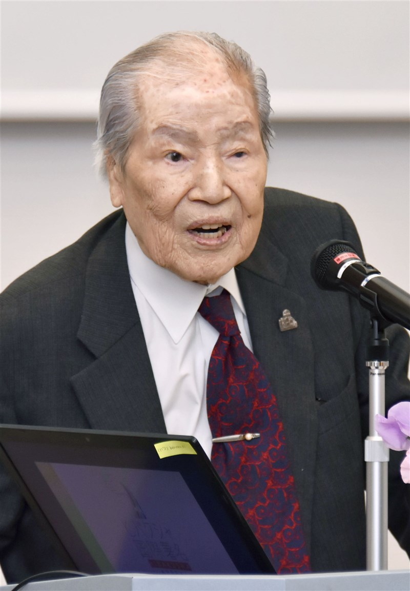 「日本原水爆被害者團體協議會」代表委員坪井直本月24日因病離世,享耆壽96歲。(共同社)