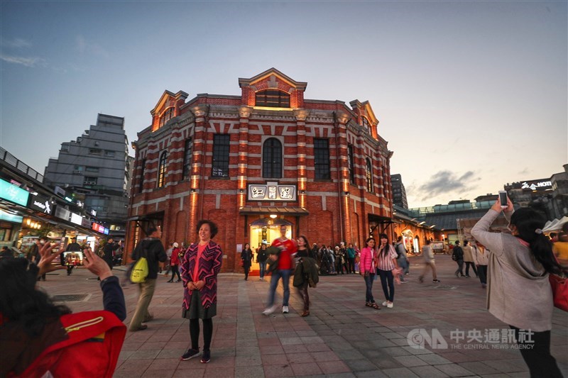 知名旅遊指南「孤獨星球」將台北評選為十大最佳旅遊城市第2名。圖為西門紅樓八角樓。(中央社檔案照片)