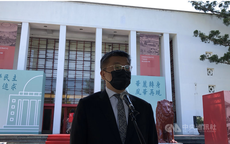 台灣基進立委陳柏惟被罷免,台中市第2選區立委將補選。立法院副院長蔡其昌(圖)31日表示,民進黨中常會是提出徵召人選很好的時間點。中央社記者趙麗妍攝 110年10月31日