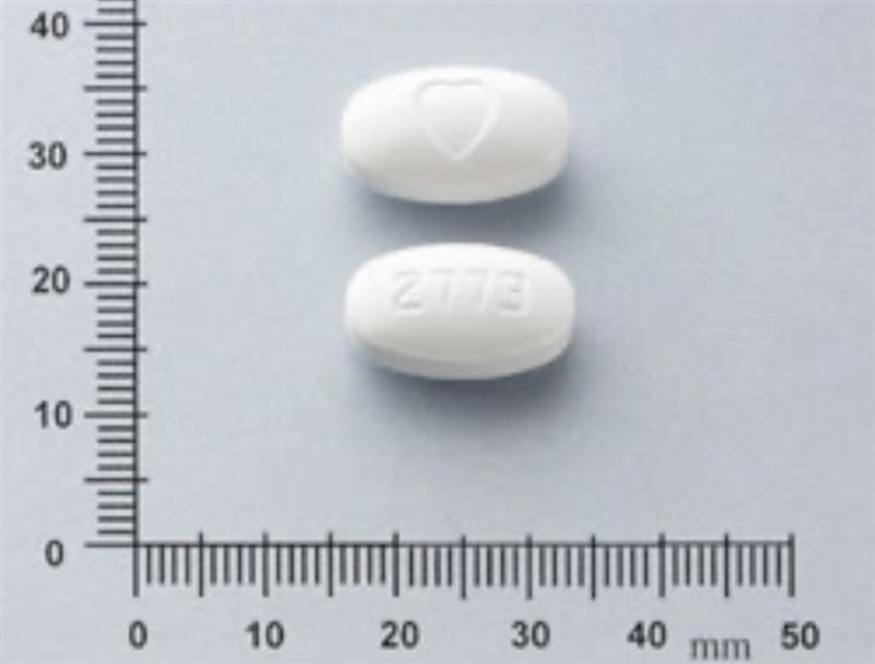 圖為安普諾維膜衣錠300毫克。(食藥署提供)