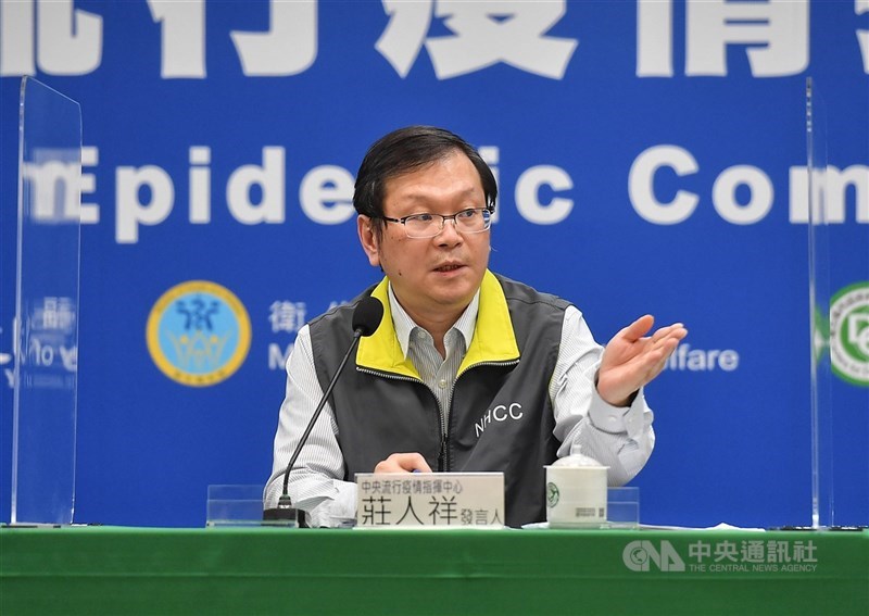 民進黨籍立法委員陳瑩指出,中央流行疫情指揮中心影片遭盜用,發言人莊人祥(圖)遭剪接成為壯陽藥代言人。(中央社檔案照片)