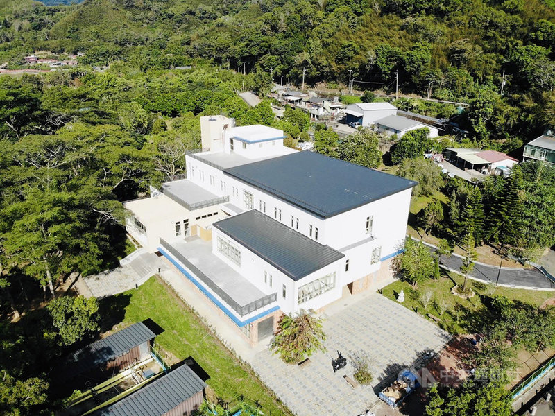 桃園市大溪區「阿姆坪水上運動訓練基地」竣工,預計2022年啟用,將提供舟艇運動及競技選手訓練及比賽場域,並結合阿姆坪生態園區,讓遊客享有休閒空間。 (桃園市工務局提供) 中央社記者葉臻傳真 110年11月11日