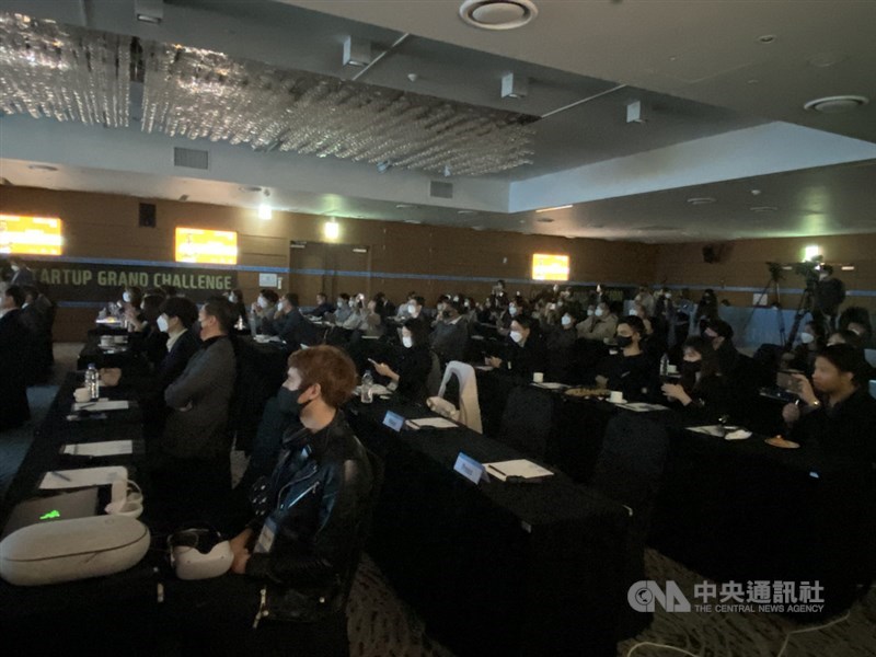 韓國新創競賽(K-Startup Grand Challenge)計畫今年選出54個海外團隊參與第一階段競賽,16日在首爾舉辦Demo Day。中央社記者廖禹揚首爾攝 110年11月17日