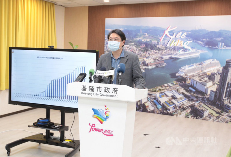 國內COVID-19疫情趨緩,對於郵輪何時能復駛,基隆市長林右昌(圖)23日在市務會議後記者會說,業者的防疫計畫正等待專家會議審查,相信郵輪開放應是指日可待。中央社記者王朝鈺攝 110年11月23日
