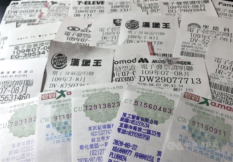 9、10月統一發票中獎號碼25日揭曉,全家便利商店共開出1張200萬特獎和3張20萬頭獎。(中央社檔案照片)