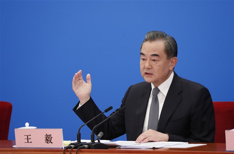 中國國務委員兼外長王毅25日針對「駐立陶宛台灣代表處」設立聲稱,立陶宛「公然對中國發起政治挑釁」。(中新社)