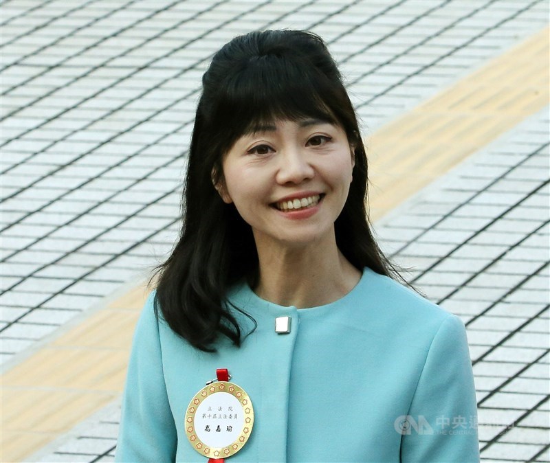 民進黨立委高嘉瑜傳遭男友施暴。(中央社檔案照片)