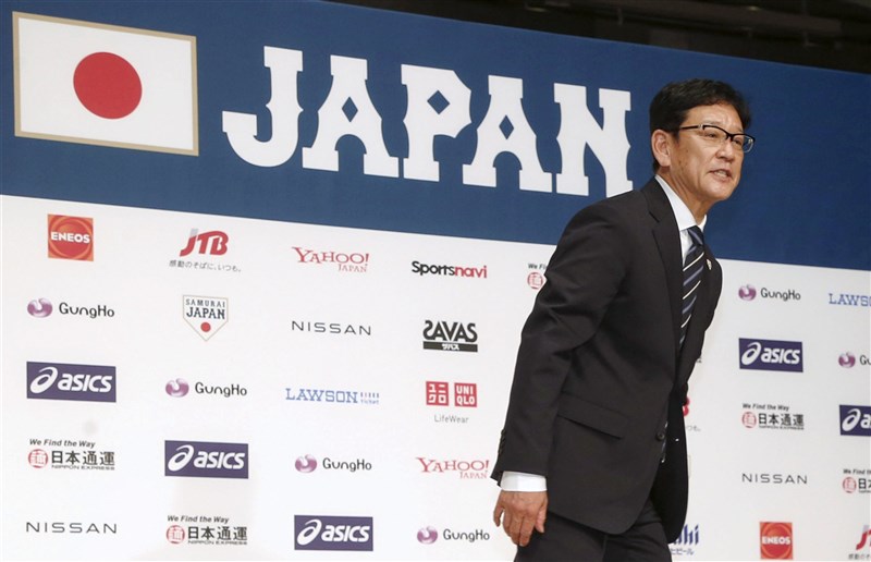 栗山英樹2日正式就任日本棒球國家隊新監督，他接掌兵符後首戰將在2022年東京巨蛋對戰台灣。（共同社）