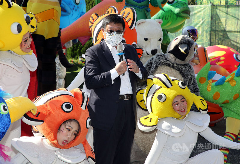 紙風車文教基金會3日舉辦「2021台灣永續行動週」記者會,環保署長張子敬出席致詞。中央社記者郭日曉攝 110年12月3日