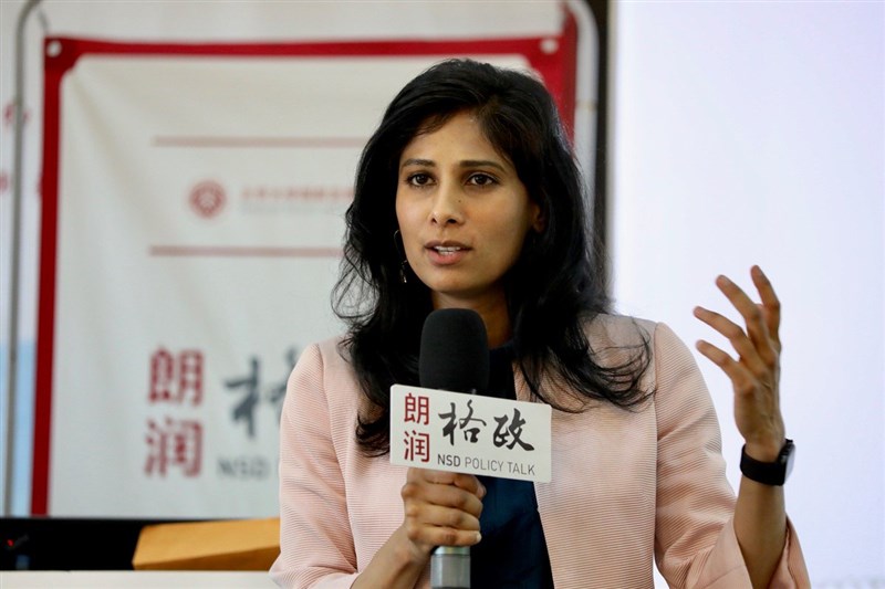 國際貨幣基金首席經濟學家戈匹納斯(圖取自twitter.com/GitaGopinath)