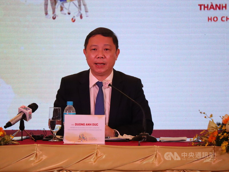 胡志明市副市長楊英德3日表示,越南尚未發現Omicron變異株,但胡志明市已加強監控,以便迅速因應。中央社記者陳家倫胡志明市攝 110年12月5日