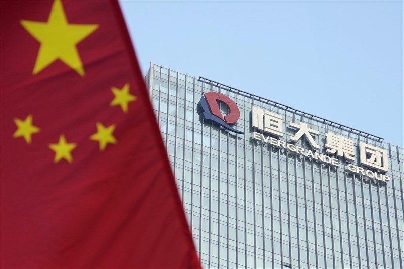 中國大陸房企恆大集團遭債權人向香港法院提出清盤呈請，涉及金額為港幣8.625億元（約新台幣32.60億元）。（共同社）