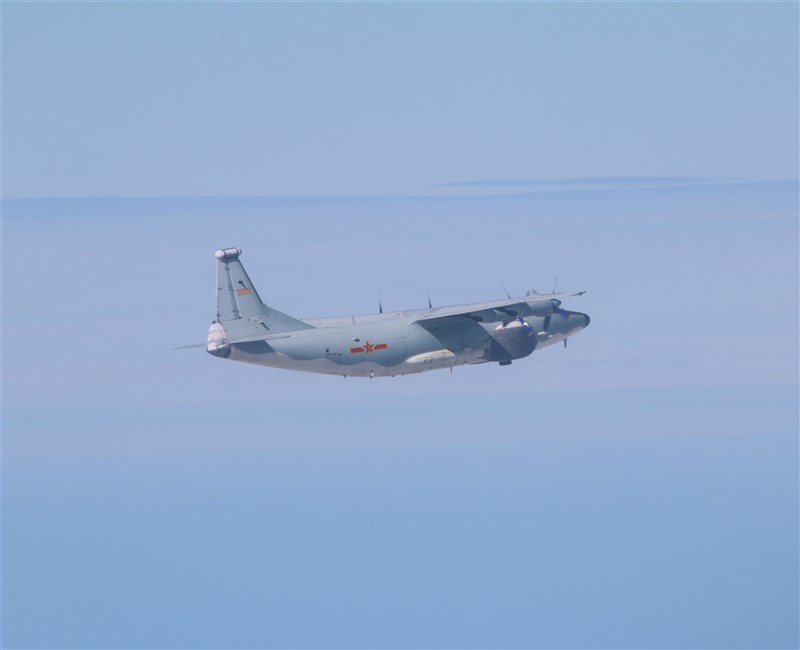 7日總共有9架共機侵擾台灣西南防空識別區(ADIZ),空軍派遣空中巡邏兵力應對、廣播驅離。圖為運8遠程干擾機。(圖取自國防部網頁mnd.gov.tw)