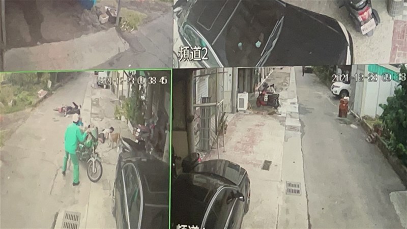 雲林縣褒忠鄉23日發生一起民眾飼養的比特犬掙脫繩索,攻擊路人和郵差致傷事件,所幸受傷民眾治療後暫無大礙;雲林縣動植物防疫所指出,比特犬飼主未依規定將其綁好,將依動保法開罰。(民眾提供)中央社記者姜宜菁傳真 110年12月23日