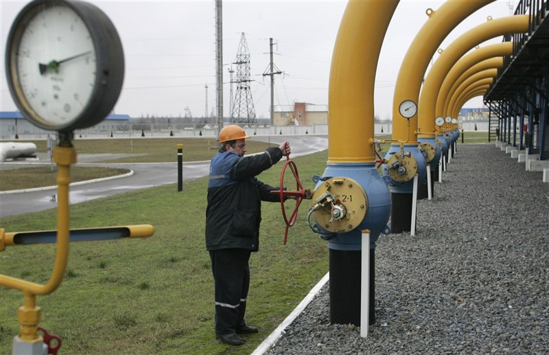 俄羅斯天然氣輸送到西歐的亞瑪-歐洲輸氣管。（美聯社）