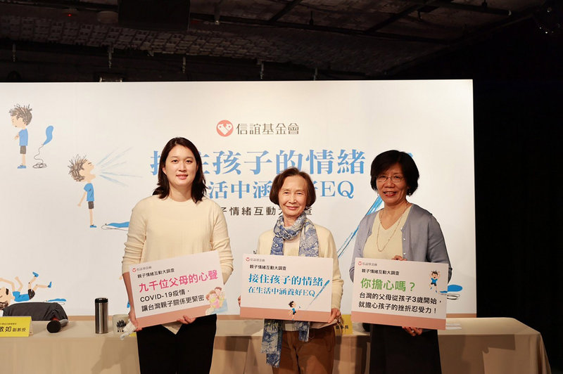 信誼基金會公布親子情緒互動調查結果,並提供父母如何因應孩子情緒的態度和解方。(信誼基金會提供)中央社記者許秩維傳真 110年12月29日