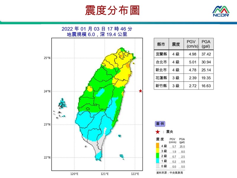 台北震度4級國家級警報為何沒響氣象局 預判未達標準 生活 重點新聞 中央社cna