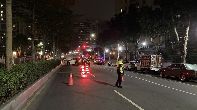 農曆年前尾牙旺季,新北市警方將在21、22日實施全市同步防制酒駕專案。(警方提供)中央社記者沈佩瑤傳真 111年1月15日