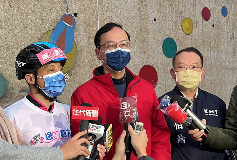針對福島食品議題,國民黨主席朱立倫16日表示,國民黨所堅定的立場就是民眾健康安全最重要。(國民黨文傳會提供)中央社記者王承中傳真 111年1月16日
