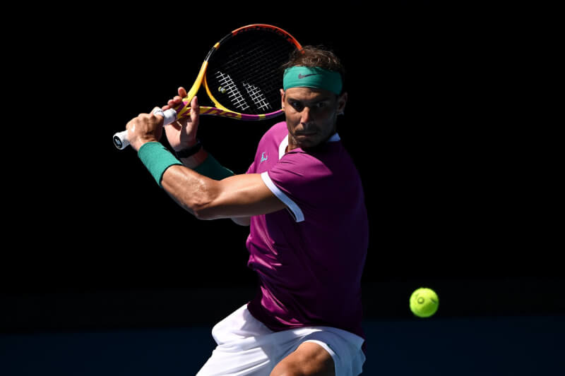 西班牙網球名將納達爾23日晉級澳洲公開賽8強。(圖取自twitter.com/atptour)