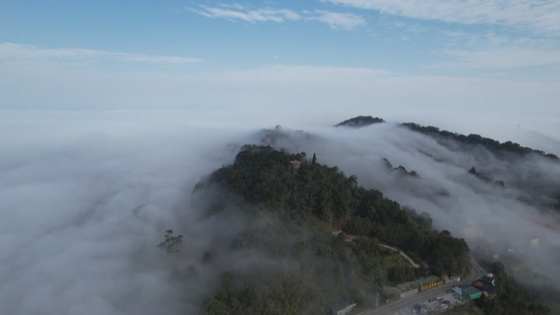 苗栗大湖薑麻園雲瀑玩家空拍驚艷美景 地方 中央社cna