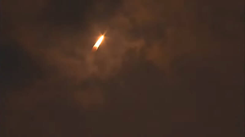 由台灣、印度和美國合作研發的立方衛星INSPIRESat-1 14日清晨在印度發射成功。(圖取自ISRO Official YouTube頻道網頁youtube.com)