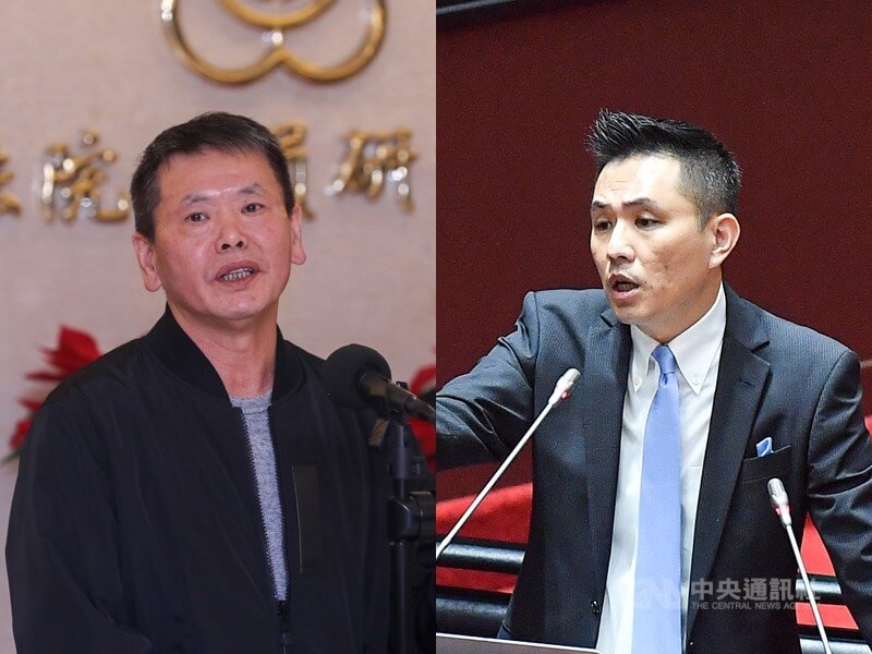 中國官媒點名國民黨立委林為洲(左)、陳以信(右)是暗獨人士。(中央社檔案照片)