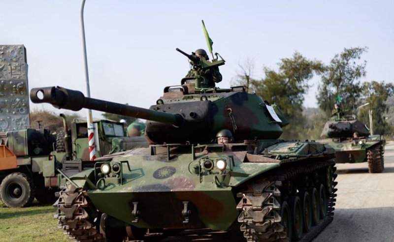 「華克猛犬」M41A3戰車,在台灣服役時間超過60年,軍方22日表示,25日將為華克猛犬戰車舉行除役儀式,正式退出戰備序列。(青年日報提供)中央社記者游凱翔傳真 111年2月22日