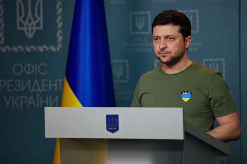 俄羅斯15日對烏克蘭發動飛彈空襲，烏克蘭總統稱這波空襲猶如「打了G20一巴掌」。（圖取自instagram.com/zelenskiy_official）