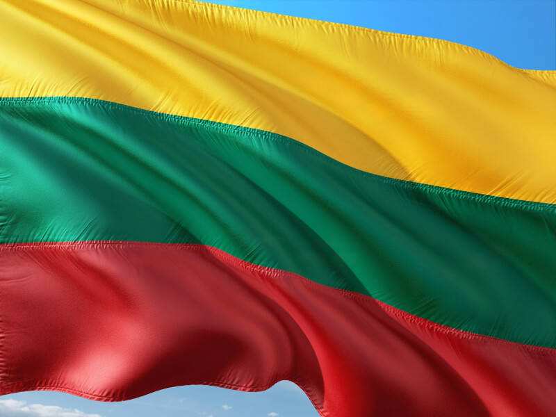 立陶宛國旗。（圖取自Pixabay圖庫）