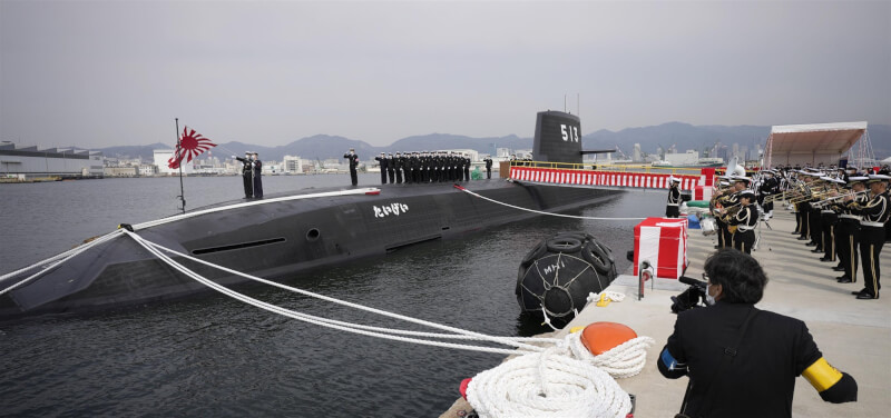 日本海上自衛隊大鯨號潛艦服役達22艘潛艦目標 國際 中央社cna