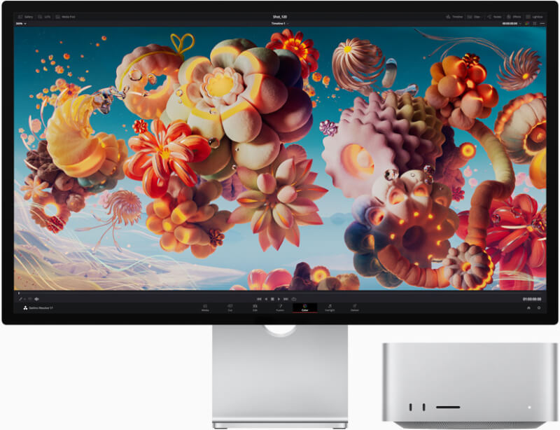 蘋果9日也發表Mac Studio桌上型電腦以及Studio Display顯示器。(圖取自Apple網頁apple.com)