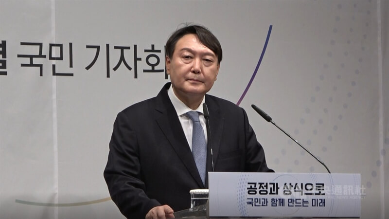 韓國第20屆總統大選落幕，隸屬國民力量的尹錫悅提出廢除女性家庭部的政見令女性選民不安感激升。（中央社檔案照片）
