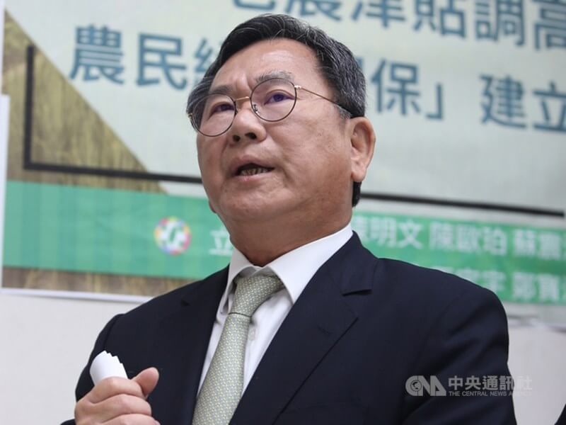 民進黨立委陳明文。(中央社檔案照片)