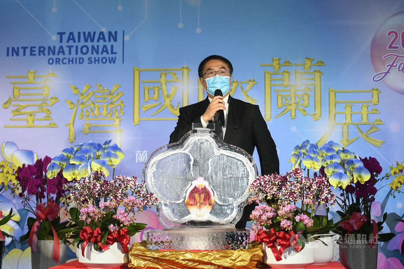 2022台灣國際蘭展將於3月26日至4月5日舉辦，台南市長黃偉哲22日赴立法院舉行記者會宣傳，邀請全國各地民眾到台南後壁蘭花生物科技園區看展。中央社記者趙世勳攝  111年3月22日