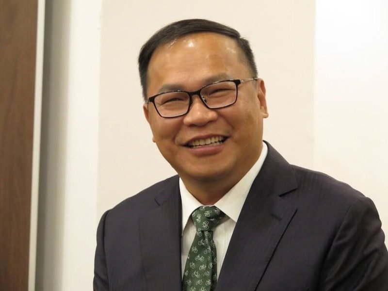 年底縣市長選舉,民進黨台中市人選未確定,前交通部長林佳龍的子弟兵王義川(圖)23日宣布爭取黨內徵召名額,參選台中市長。(王義川提供)中央社記者趙麗妍傳真 111年3月23日