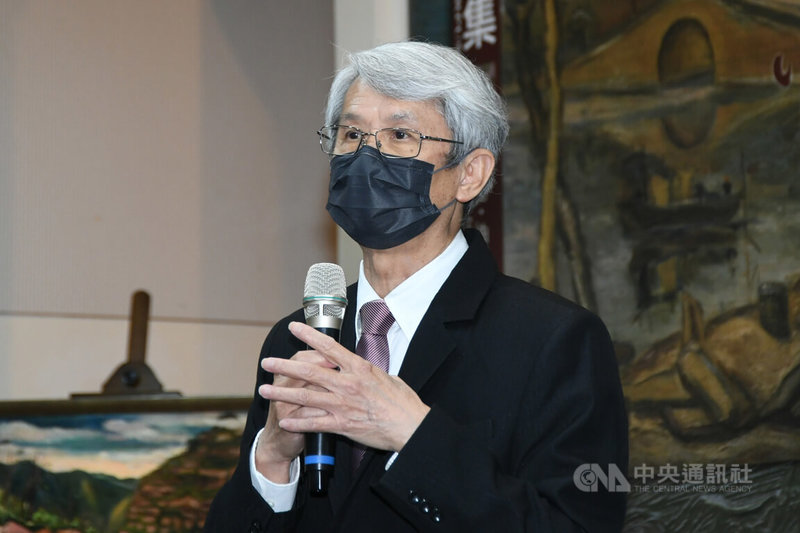 「陳澄波全集」出版完竣發表會23日下午在台北舉行,基金會董事長、陳澄波長孫陳立栢(圖)出席,感謝學界與文化部的支持相挺。中央社記者趙世勳攝 111年3月23日
