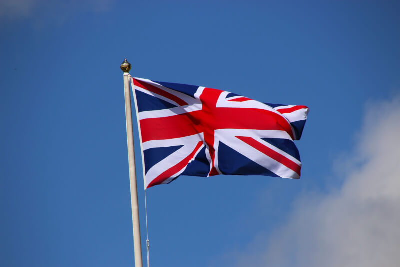 英國保守黨12日完成新黨魁候選人提名程序，共有8人出線，第一輪投票13日登場。圖為英國國旗。（圖取自Pixabay圖庫）