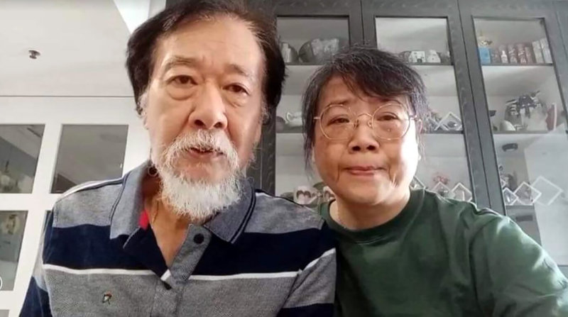 台灣留學生曾以琳在韓國首爾街頭遭酒駕慣犯撞死，肇事者被判8年徒刑，韓國最高法院以違憲發回重審，29日結果出爐，維持原判。曾以琳父親曾慶暉（左）透過影片感謝法官的正義與勇氣。（曾慶暉提供）中央社記者黃國芳傳真  111年3月29日