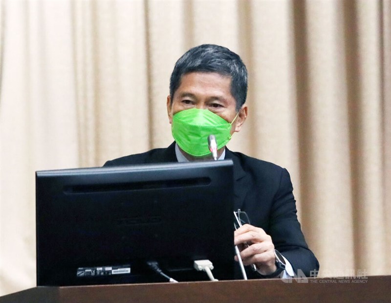 文化部長李永得14日在立院教委會表示,5月底將有徵圖活動,透過各界創意整理之後做全面展覽,下一步將討論國立中正紀念堂管理處組織條例的修正。中央社記者郭日曉攝 111年4月14日