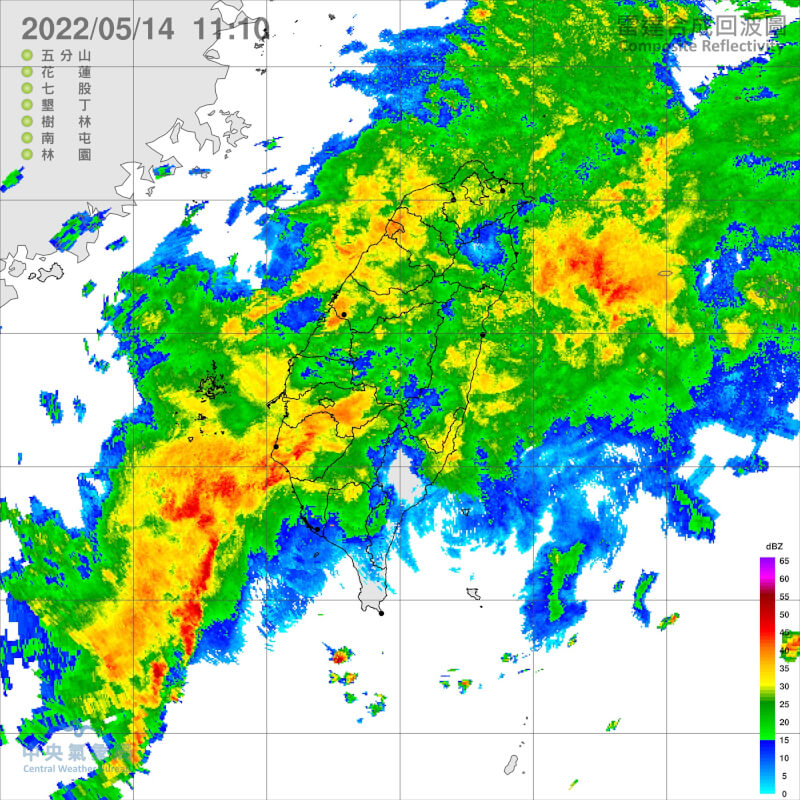 (圖取自中央氣象局網頁cwb.gov.tw)
