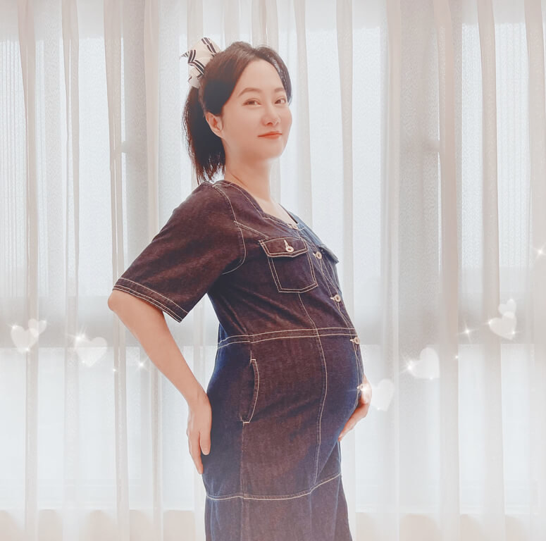 藝人趙小僑（圖）結婚後積極求子，她18日在臉書宣布「好孕消息」，宣布已懷孕30週，寶寶目前狀況穩定。（經紀人提供）中央社記者王心妤傳真 111年5月18日