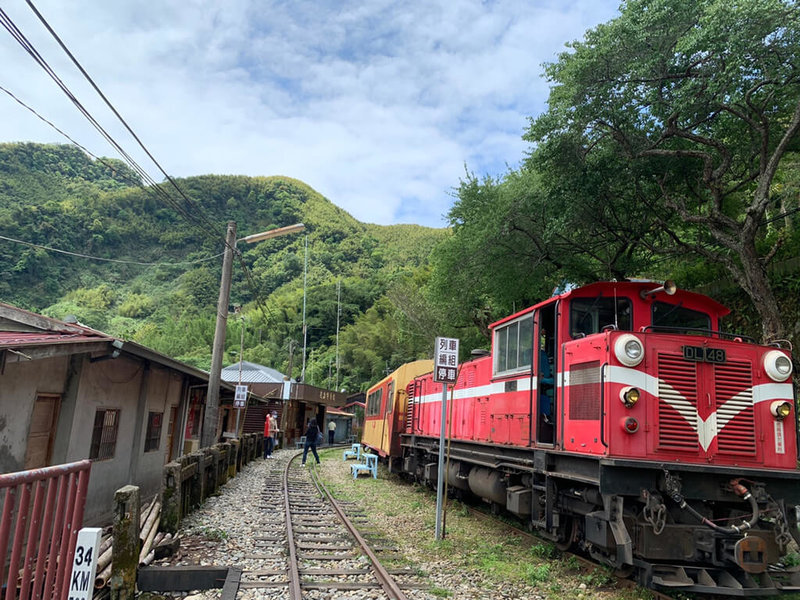 因應COVID-19疫情嚴峻，阿里山林鐵自21日起，每週六、日嘉義至北門車站區間的檜來嘉驛列車，以及嘉義至奮起湖車站區間的不對號中興號列車，均停駛至6月底；另阿里山林鐵每季不同遊程的主題列車，6月1、15、29日3梯次也停駛。（阿里山林鐵及文資處提供）中央社記者黃國芳傳真 111年5月19日