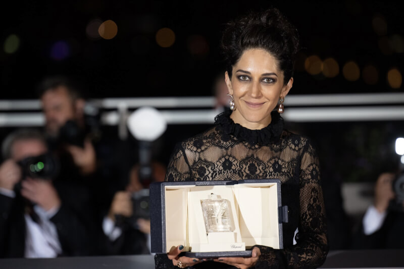 伊朗女星查赫拉阿米爾易卜拉希米28日在法國坎城影展以「聖蛛」勇奪影后。（安納杜魯新聞社）