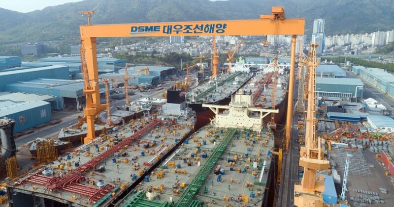 韓媒報導,大宇造船海洋公司(圖)所持有部分潛艦建造技術被洩漏給台灣國際造船公司,韓方涉案人員6日遭警方移送檢察單位偵辦。(圖取自facebook.com/IloveDSME)
