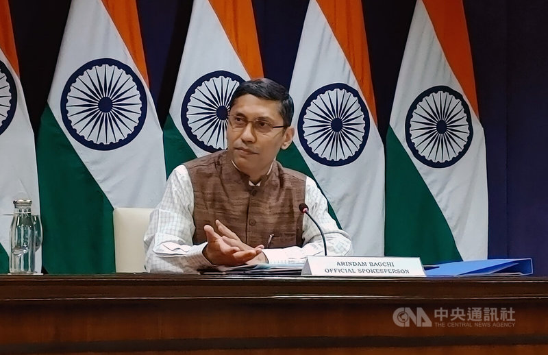 印度外交部發言人巴格奇（Arindam Bagchi）9日指出，印度將於16日至17日在新德里主辦「特別東協-印度外交部長會議」及1.5軌「德里對話」。中央社記者林行健新德里攝  111年6月10日