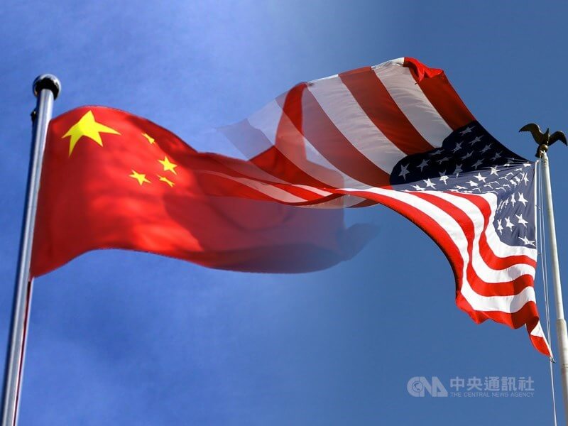 中國5日再宣布取消或暫停中美8項合作及會議。（中央社製圖）